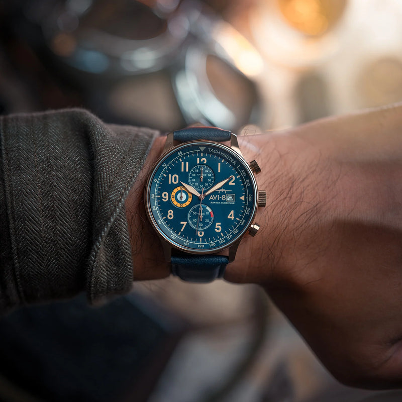 AVI-8 Hawker Hurricane Classic Chronograph Regent Blue AV-4011-0Q