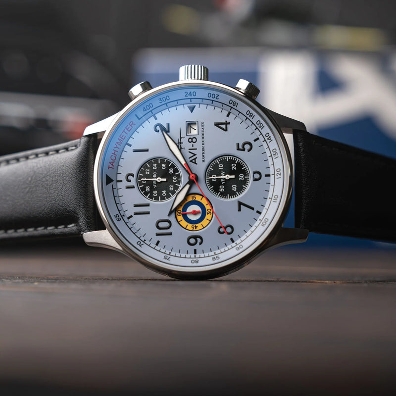 AVI-8 Hawker Hurricane Classic Chronograph Faded Blue AV-4011-0V