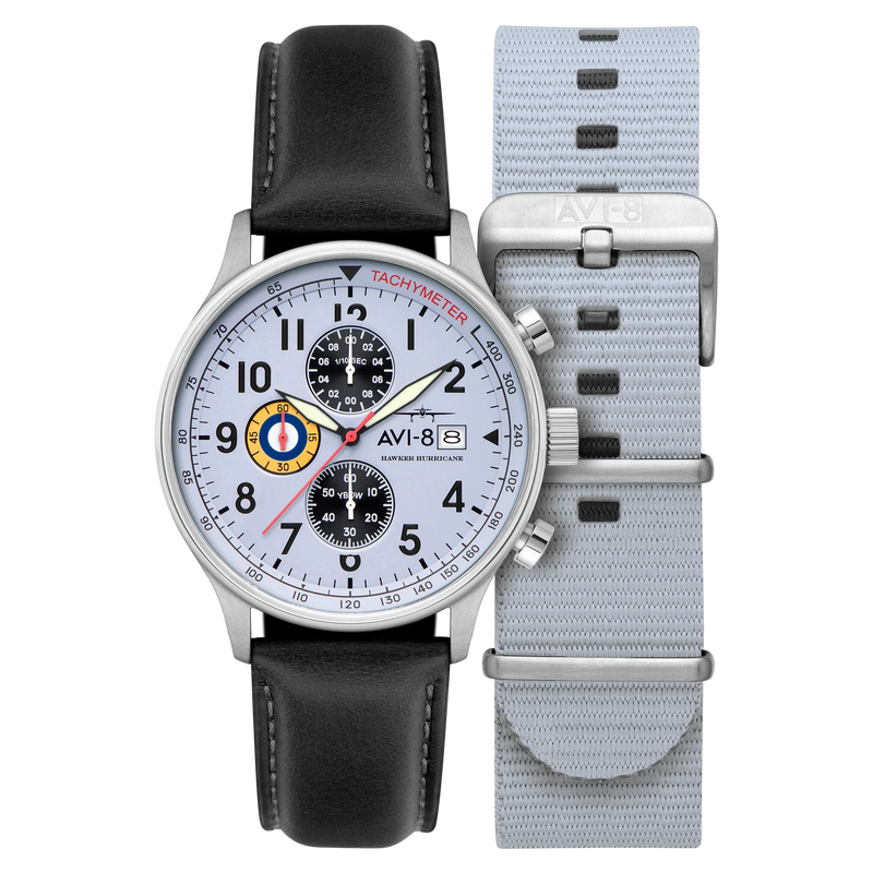 AVI-8 Hawker Hurricane Classic Chronograph Faded Blue AV-4011-0V