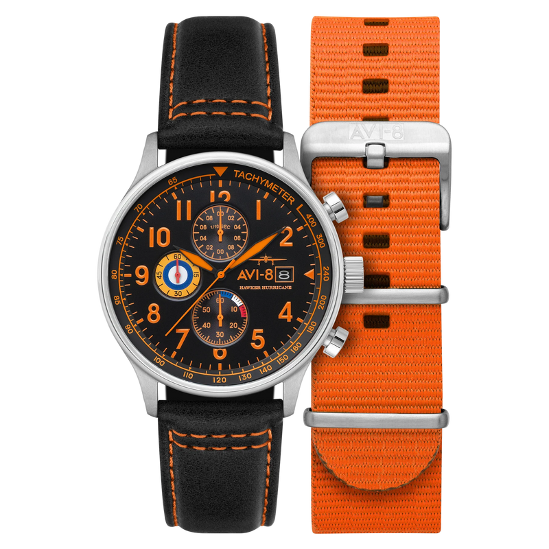 AVI-8 Hawker Hurricane Classic Chronograph Tiger Orange AV-4011-0Y