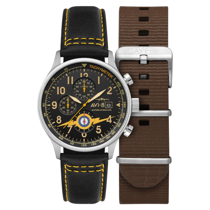 AVI-8 Hawker Hurricane Classic Chronograph Lightning Orange AV-4011-0Z