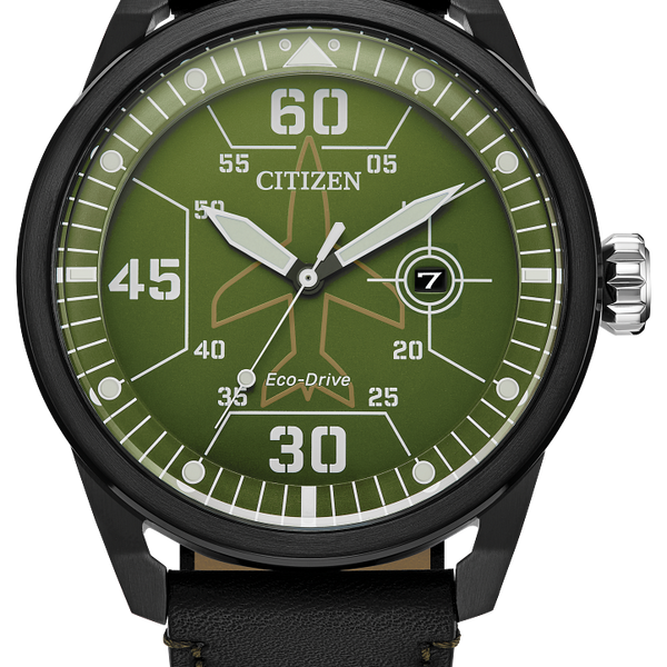 Citizen eco drive green clearance and black