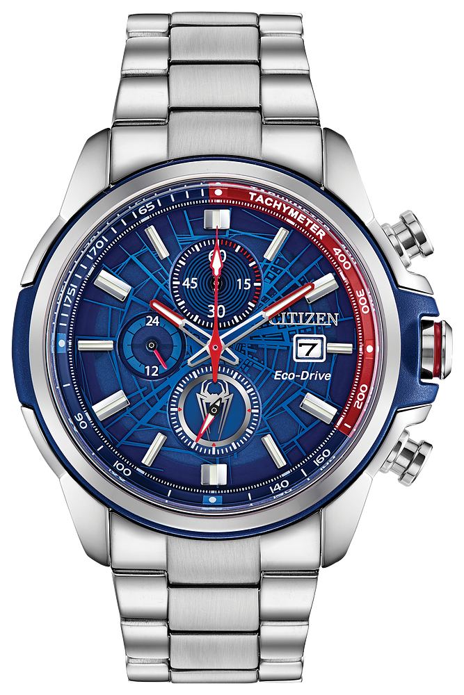 Citizen Marvel Spider Man Blue Dial Eco-Drive Watch CA0429-53W
